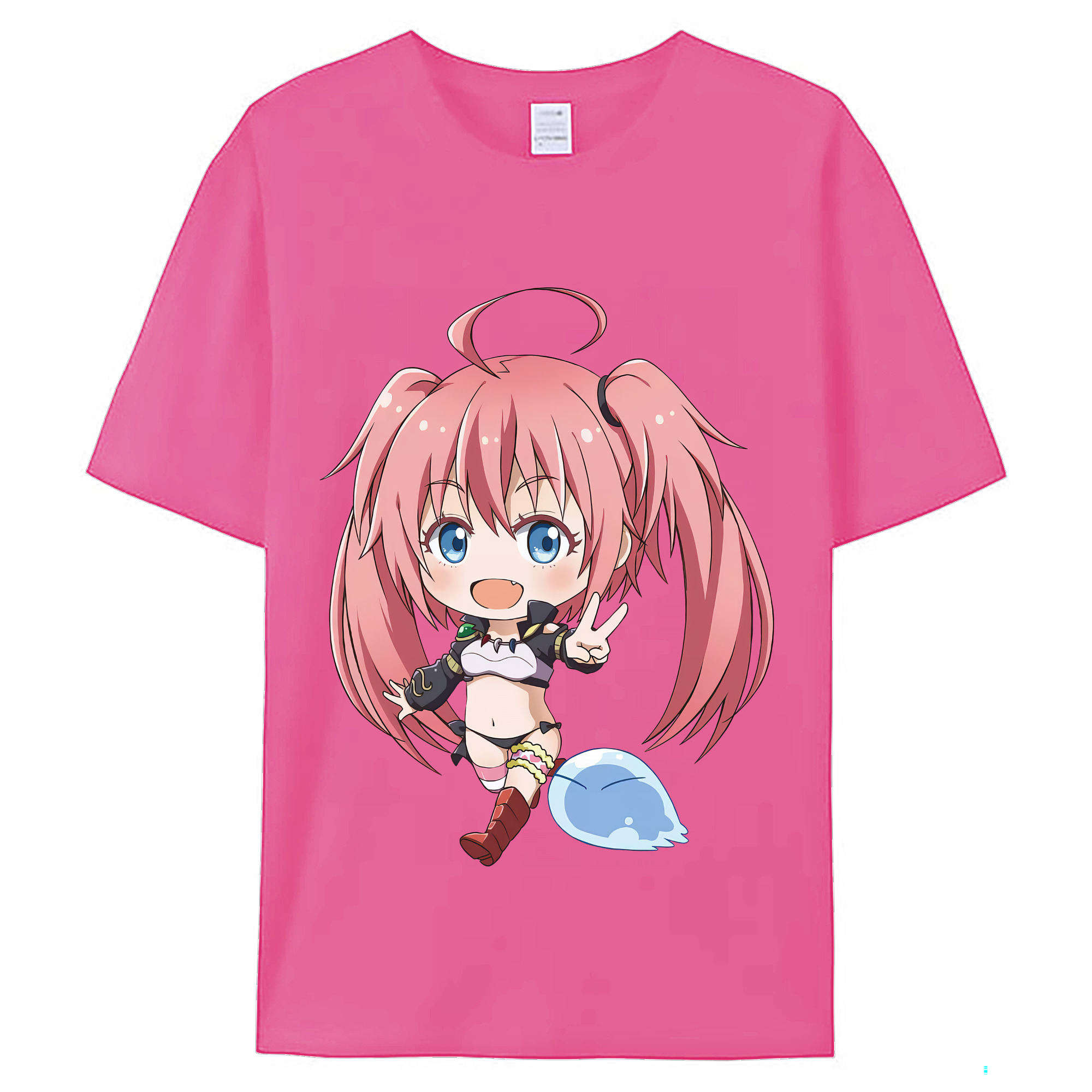 （画像用） 転スラ Regarding Reincarnated to Slime レディースカジュアルプリントTシャツ（綿100％）
